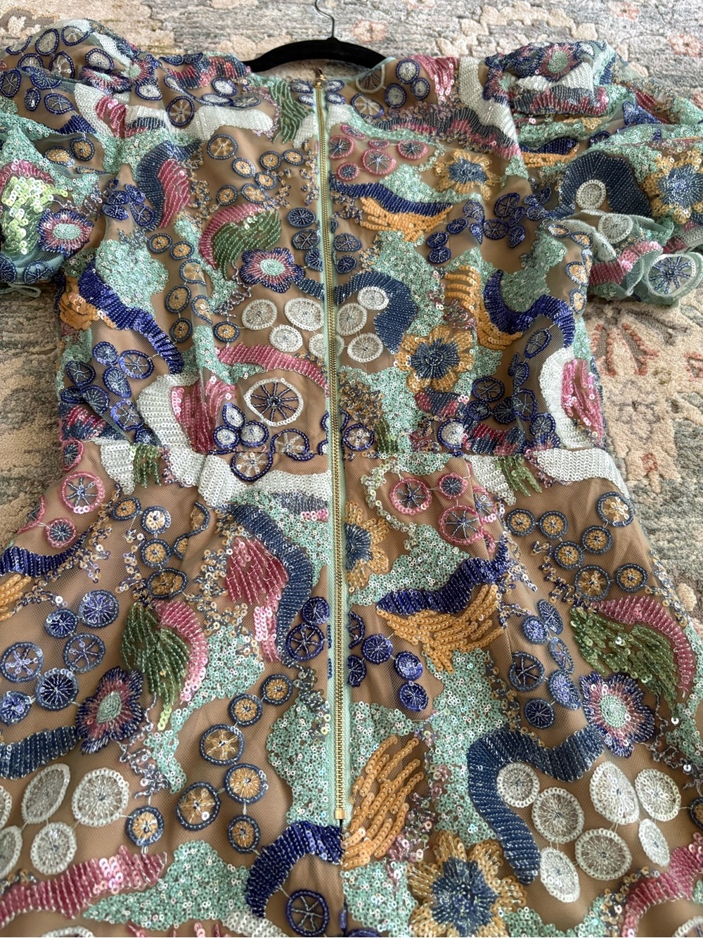 Elliatt Multicolor Embroidered Mini Dress - Pastel Mix - Picture 3 of 4